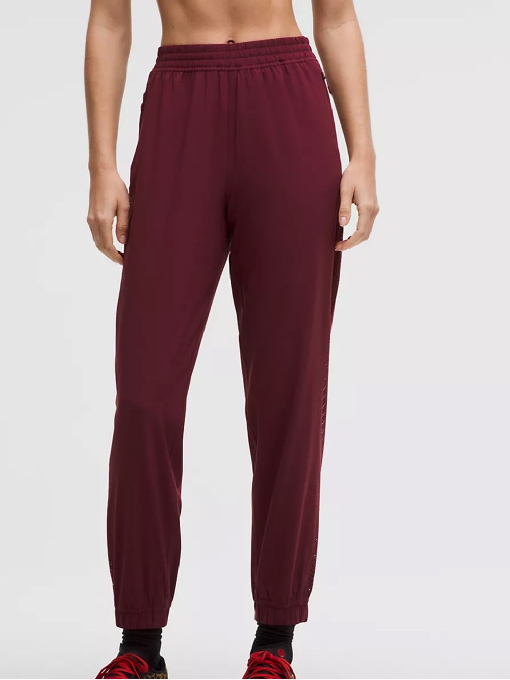 Lululemon Adapted State Mid-Rise Jogger Perforated Stripe Size 14